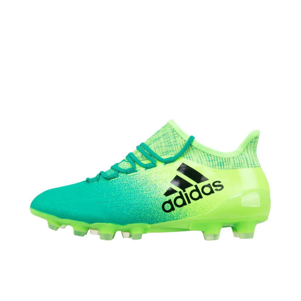 推荐商品：adidas X 16.1 HG 顶级 短钉 坚硬人工草场 足球鞋 绿色