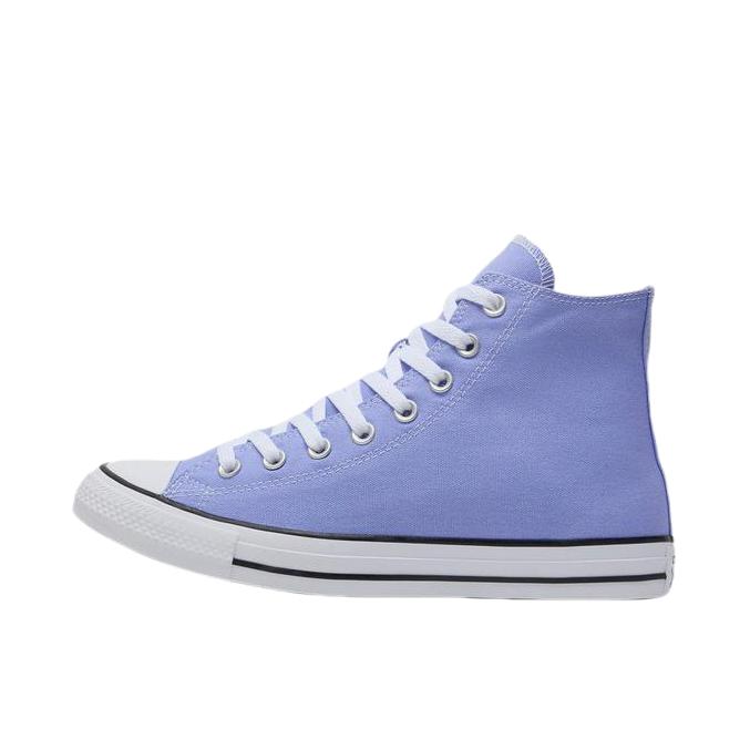 推荐商品：Converse/匡威 Chuck Taylor All Star 帆布鞋 常青款轻便防滑耐磨百搭复古圆头减震贴合高帮 高帮/白色/天蓝色