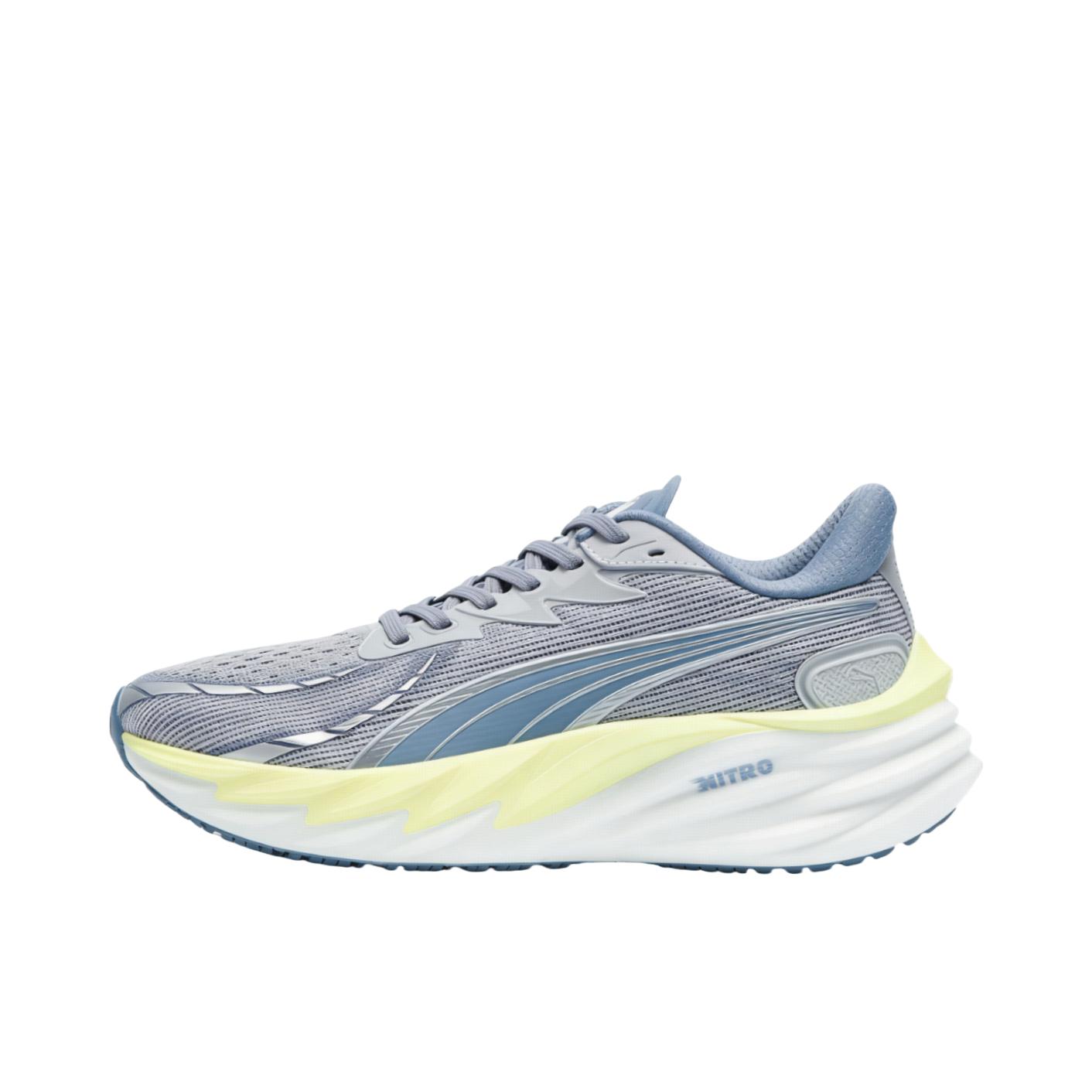 推荐商品：Puma/彪马 Velocity Nitro 4 跑鞋 透气减震回弹耐磨舒适 女款/活力银/青苹果绿