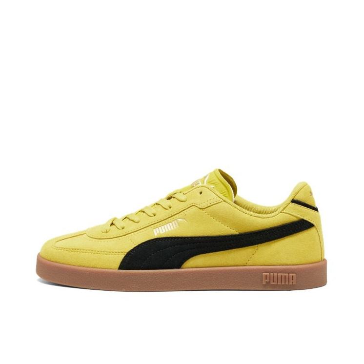 推荐商品：Puma/彪马 Club II Era T头鞋 德训鞋 板鞋 防滑耐磨轻便低帮系带复古百搭支撑圆头贴合 亮黄色/黑色