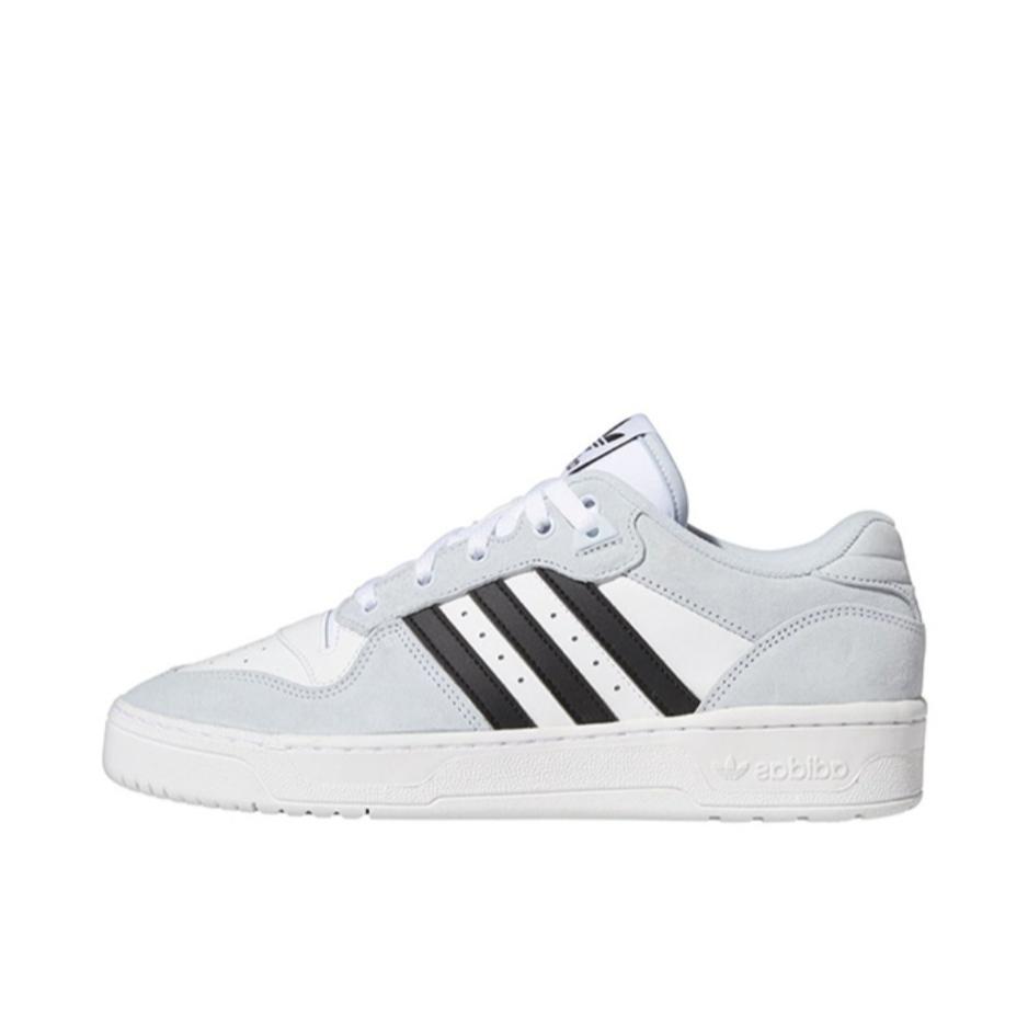 推荐商品：adidas Originals  Rivalry  舒适简约 复古 轻便 透气 运动休闲鞋 黑白/浅蓝
