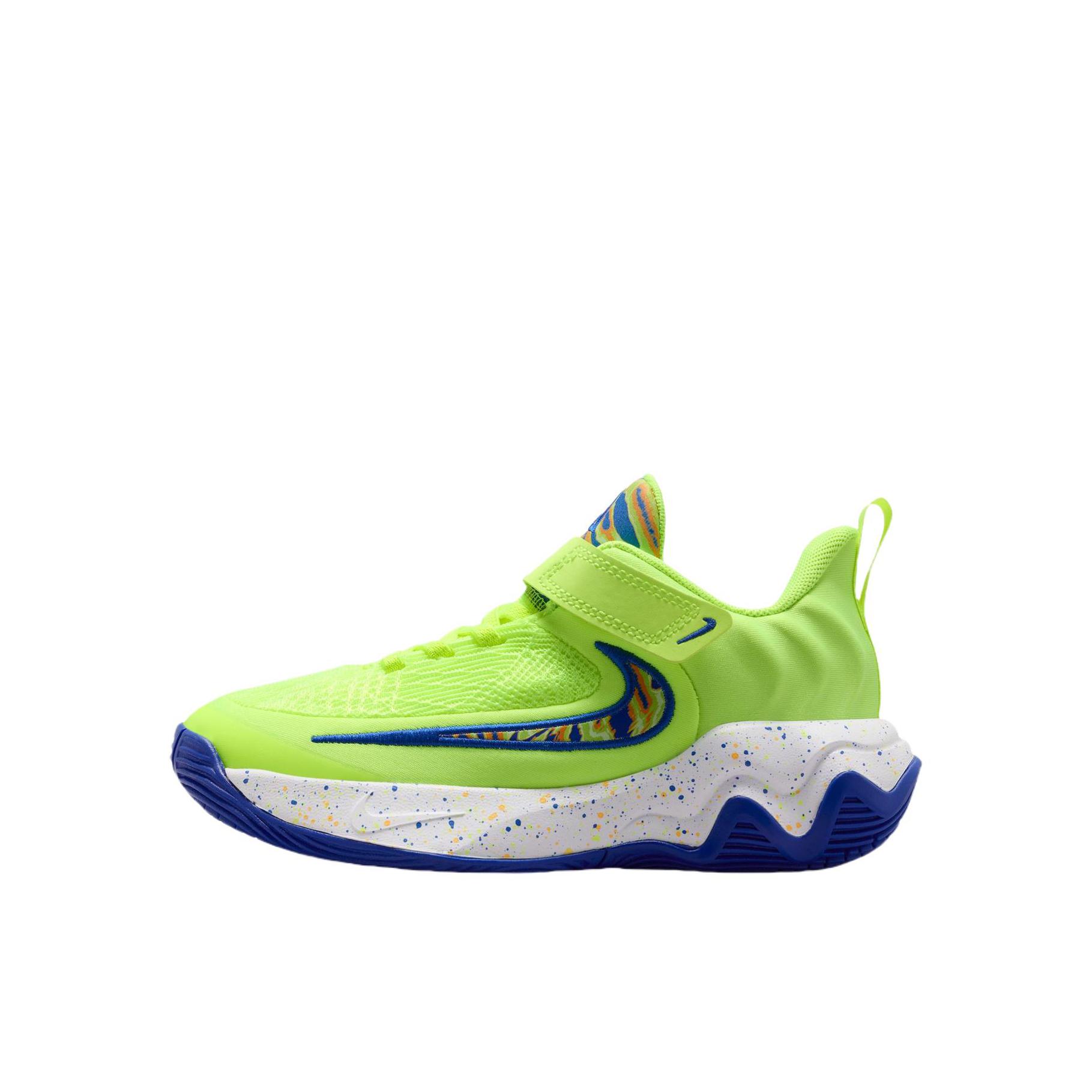 推荐商品：Nike Giannis Immortality 4 儿童篮球鞋 防踢魔术贴回弹易穿脱 小童/荧光冰黄/多色/游戏宝蓝/激光橙