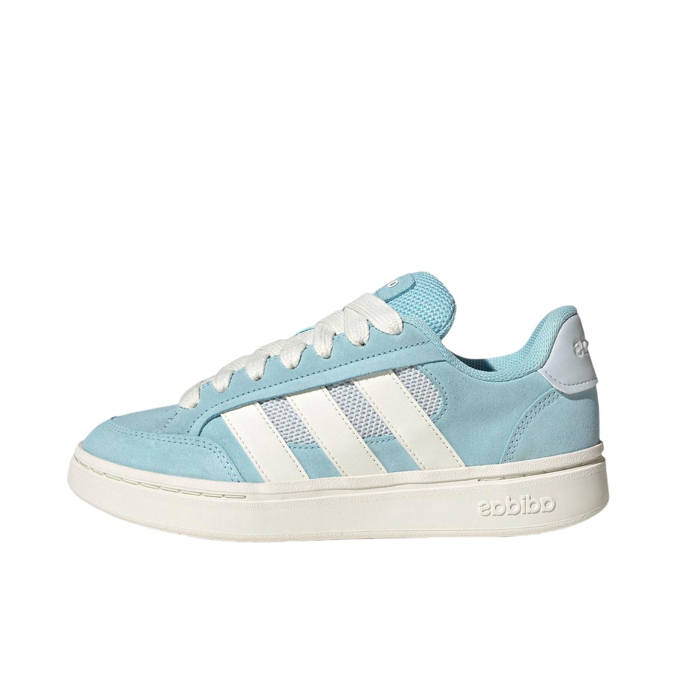 推荐商品：adidas GC ALPHA SK8 板鞋 运动复古缓震贴合圆头 女款/冰晶蓝/汉玉白