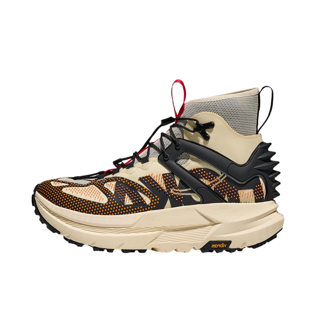 推荐商品：HOKA ONE ONE MAFATE X HIKE 户外鞋 登山鞋 防滑耐磨轻盈透气 复古黄/曜石黑