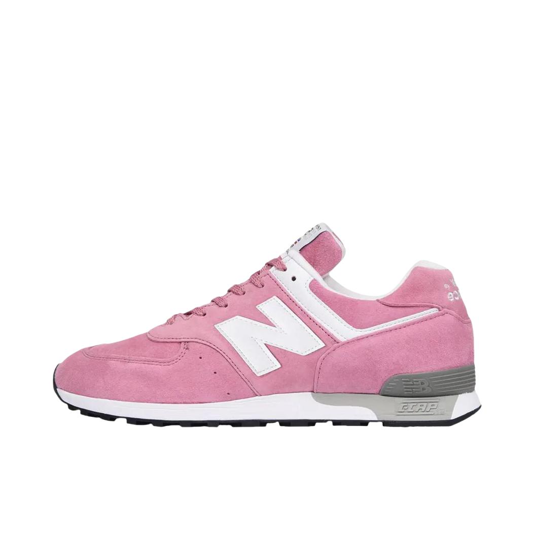 推荐商品：New Balance 576 防滑耐磨 减震回弹 舒适轻便 织物 防水 时尚复古 简约百搭 马拉松 运动休闲鞋 D宽/粉色