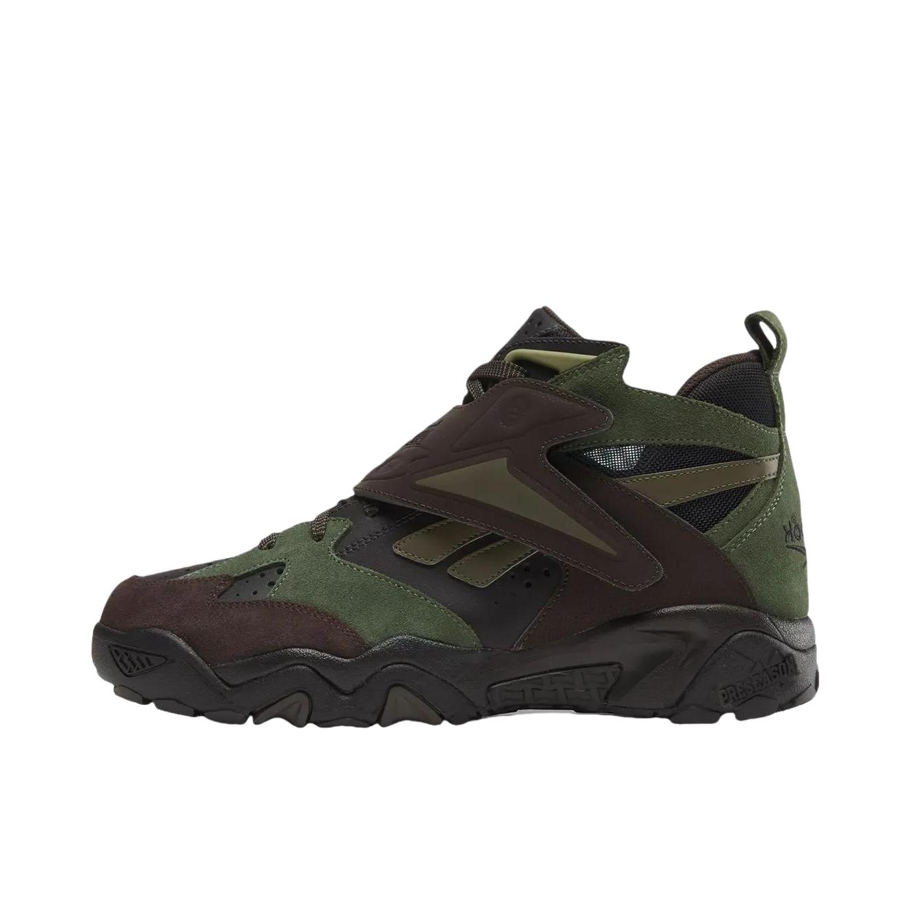 推荐商品：Reebok/锐步 Preseason 94 复古 耐磨 篮球鞋 高帮/绿色/棕色