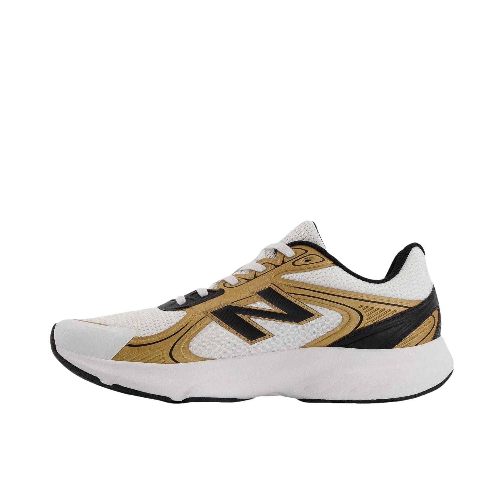 推荐商品：New Balance Fresh Foam Amaste 跑鞋 柔软透气系带厚底支撑 D宽/白色/金色