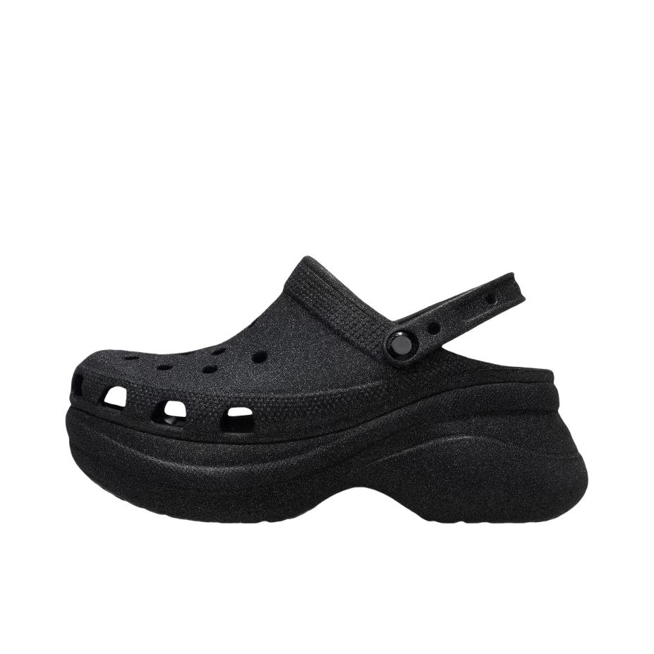 推荐商品：Crocs/卡骆驰 Classic BAE Clog 小鲸鱼 复古 坡跟 厚底 增高 防滑耐磨 涉水 运动 沙滩 圆头 洞洞鞋 凉鞋 女款/钢琴黑
