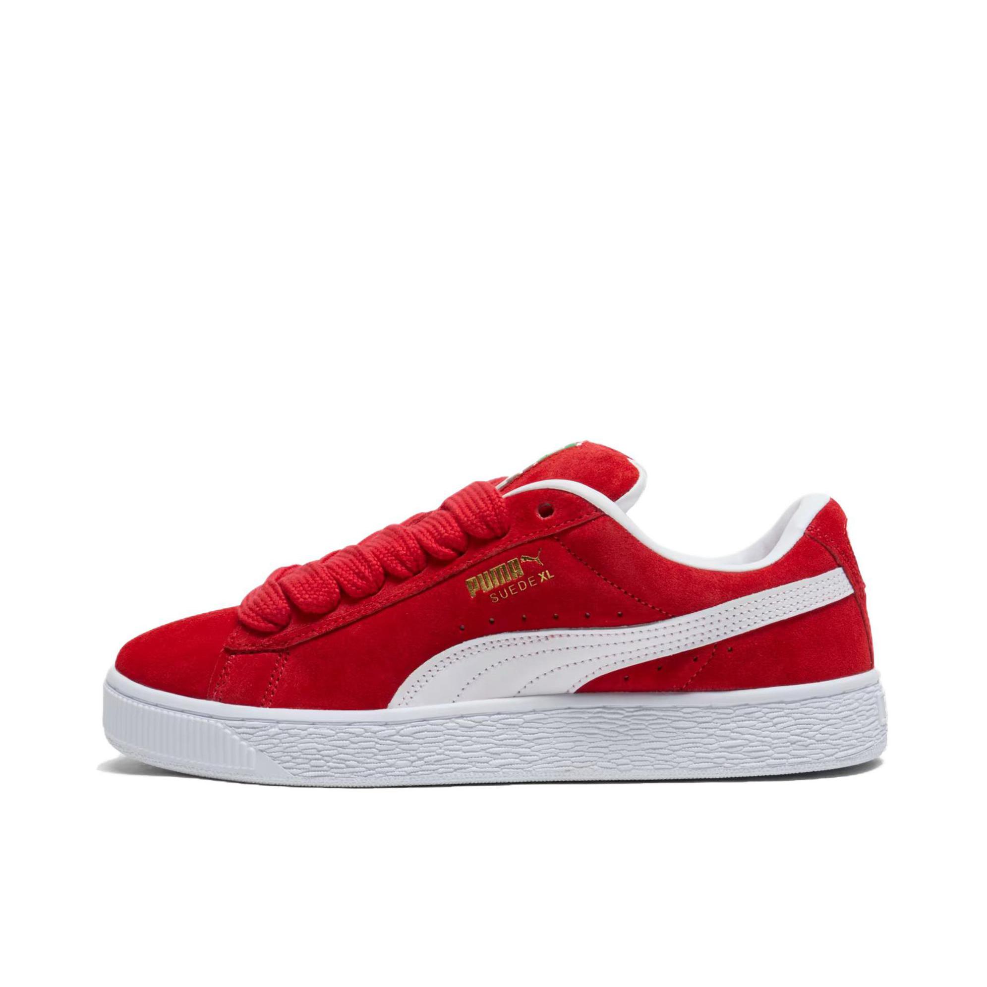 推荐商品：Puma/彪马 Suede XL 面包鞋 板鞋 薄底舒适百搭轻便耐磨复古 红色/白色