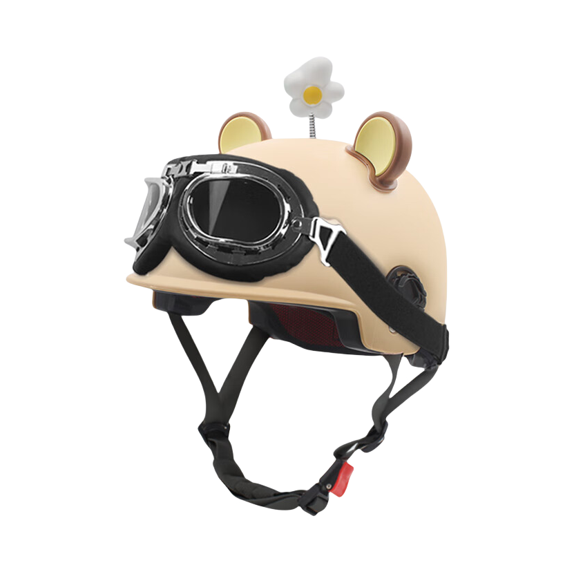 推荐商品：Black cattle 3C认证 新国标 半盔 ABS 透气 缓震 防晒 电动车头盔