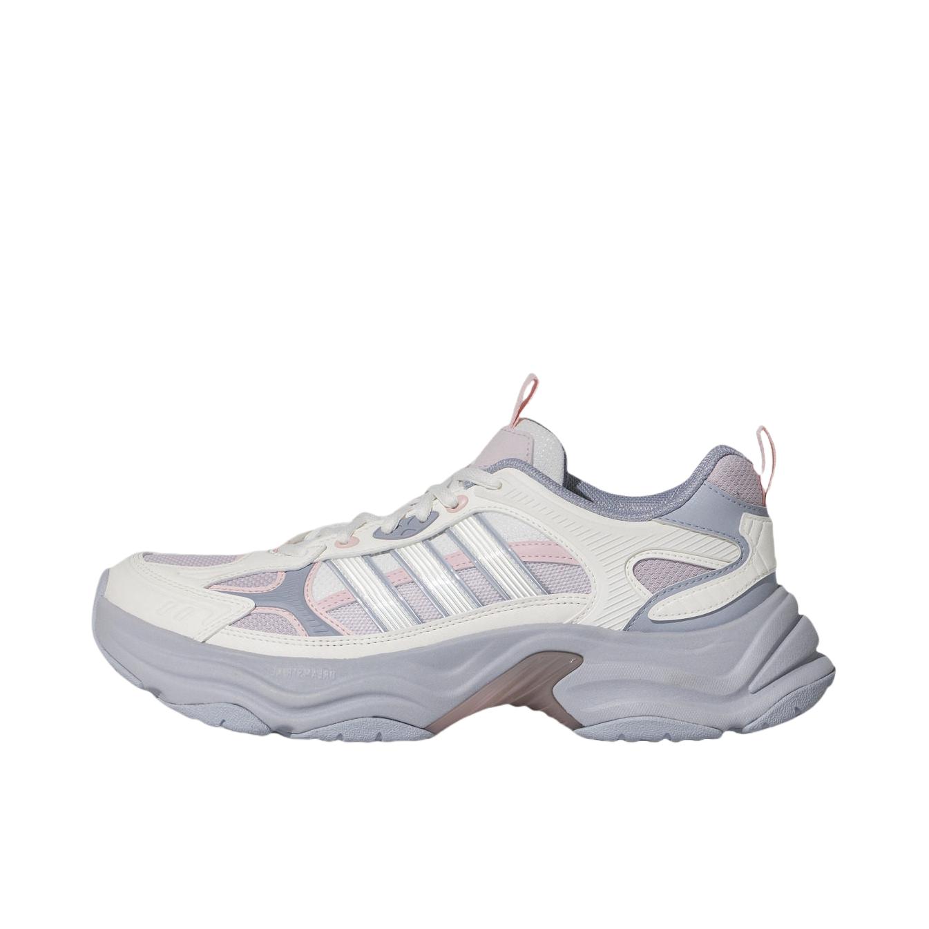 推荐商品：adidas XLG FIN PULSE 老爹鞋 舒适百搭 复古 亮白色/浅银色/浅粉色