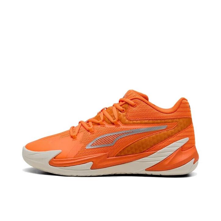 推荐商品：Puma/彪马 Dagger 防滑耐磨 舒适缓震 低帮 支撑 篮球鞋 橙橘色/银色/沉灰色