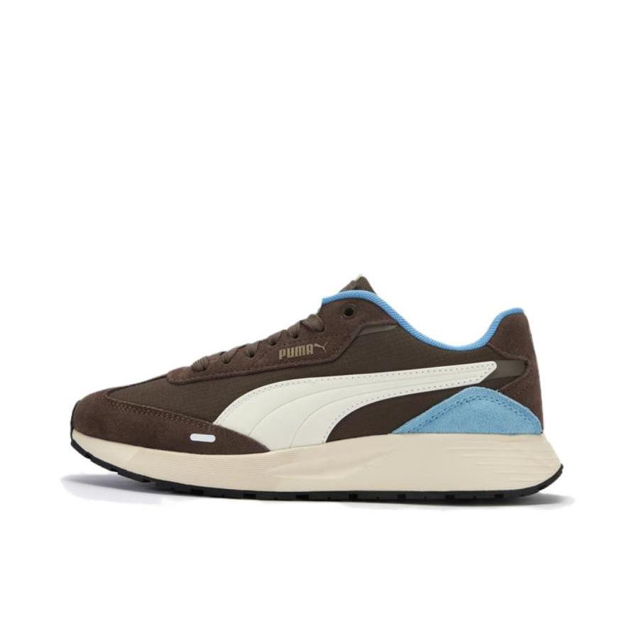 推荐商品：Puma/彪马 RUNTAMED WIND 运动休闲鞋 复古拼接 巧克力色/暖白/棕色