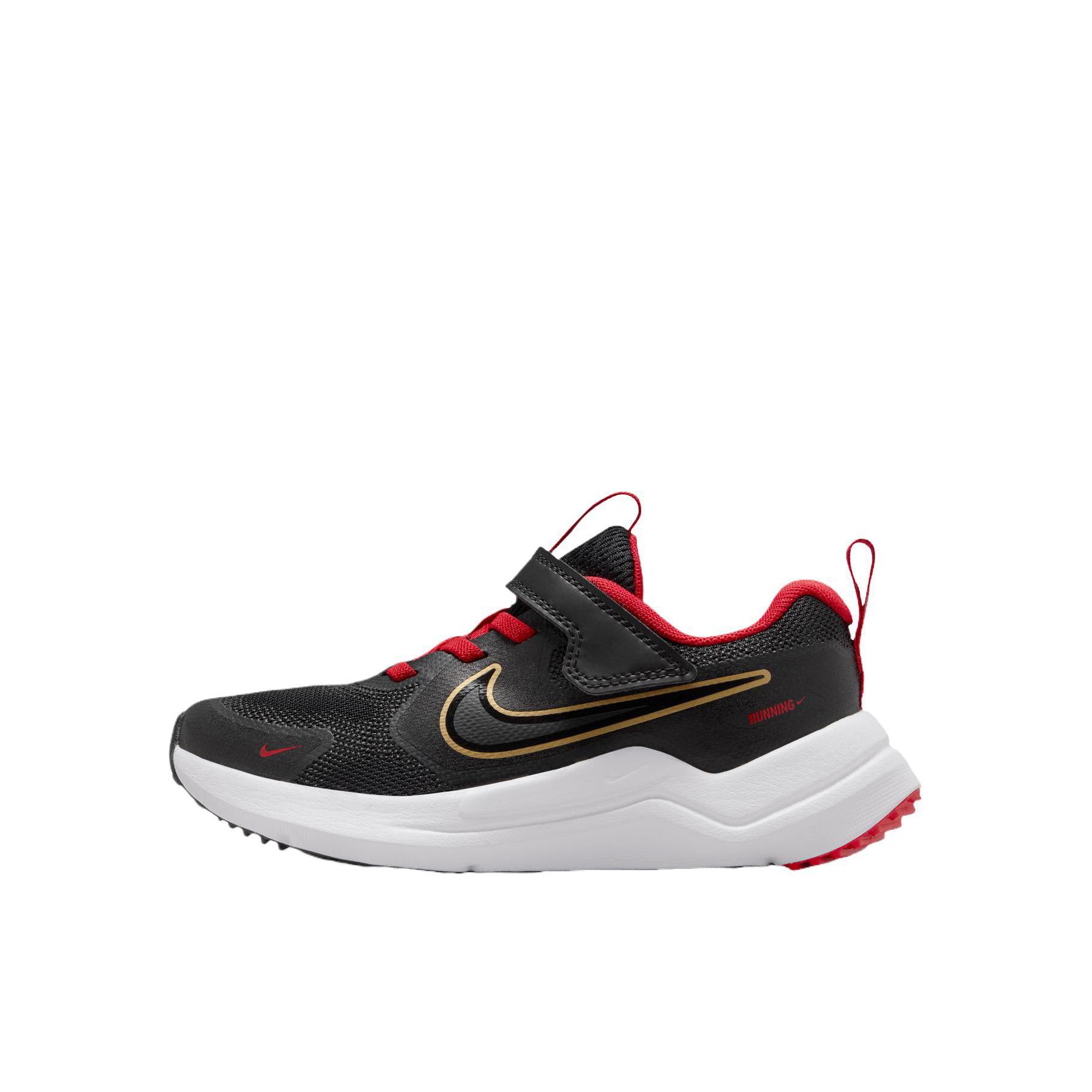 推荐商品：Nike  Cosmic Runner  防滑耐磨 舒适透气 时尚百搭 运动鞋儿童 脱缰系列/马年限定/小童/黑色/白色/大学红/金属金