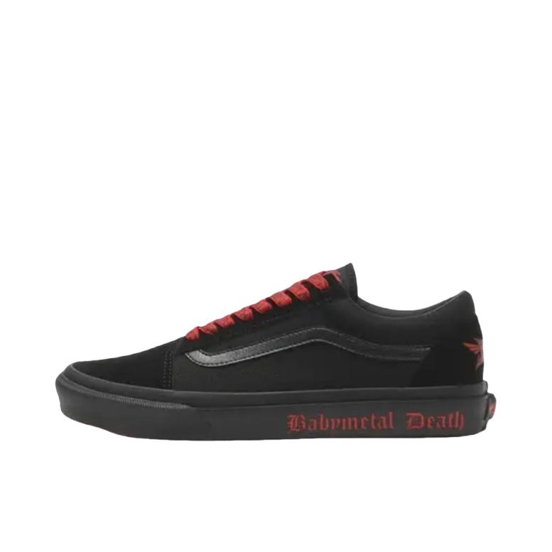 推荐商品：Vans/范斯 Old Skool 滑板鞋 板鞋 轻便防滑复古舒适经典 babymetal 联名/钢琴黑/深红色