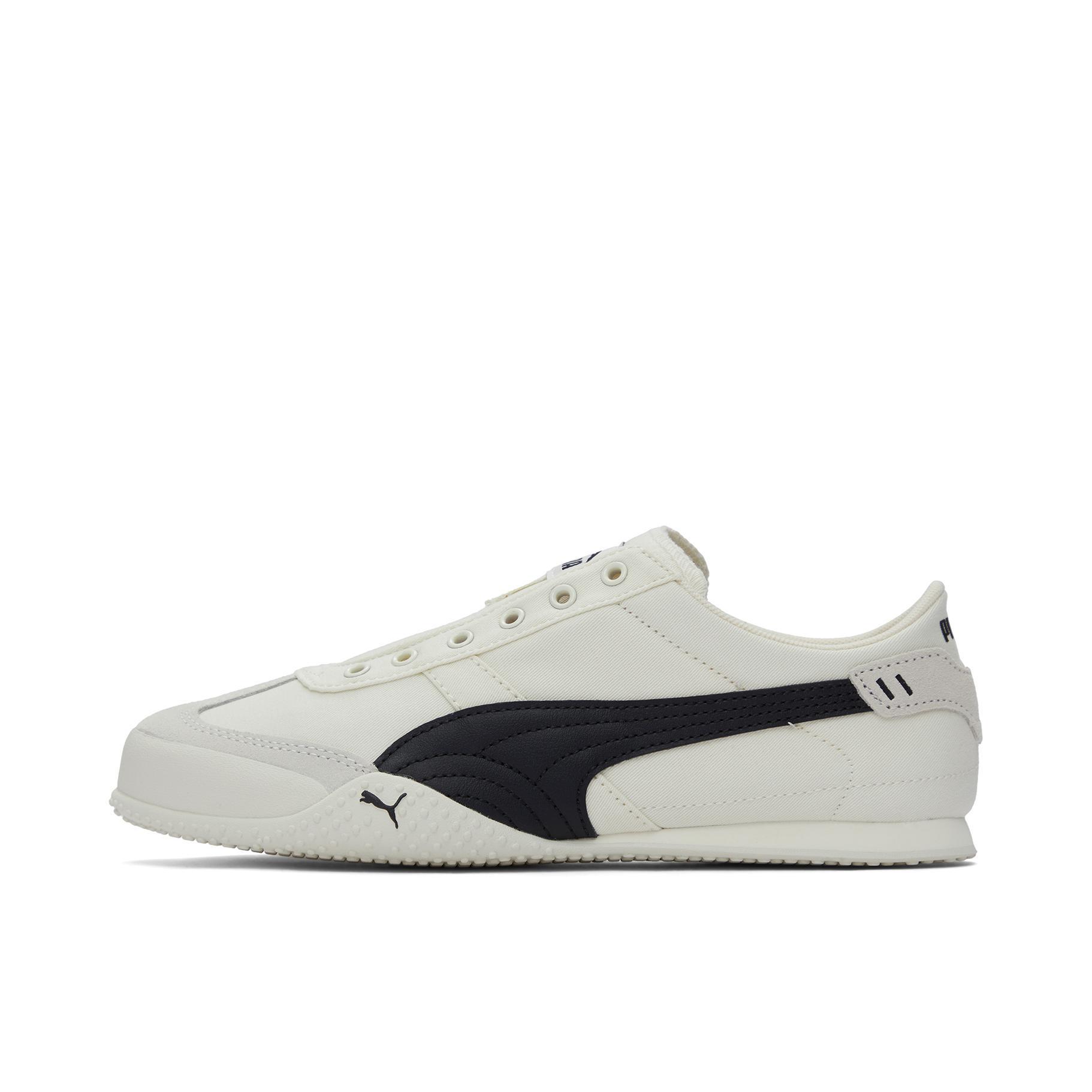 推荐商品：【宋妍霏同款】 Puma/彪马 Bella UT 运动休闲鞋 防滑圆头平跟薄底足球风 白色/黑色