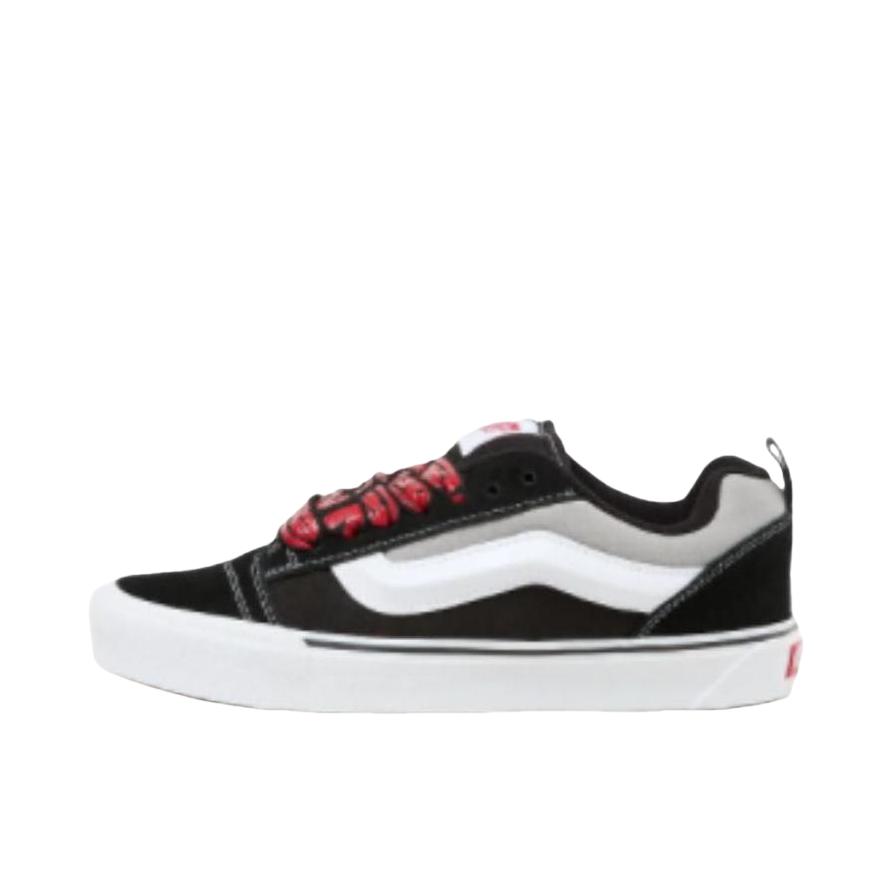 推荐商品：Vans/范斯 Knu-Skool 板鞋 面包鞋 滑板鞋 复古美式时尚防水支撑贴合圆头 墨黑/灰色