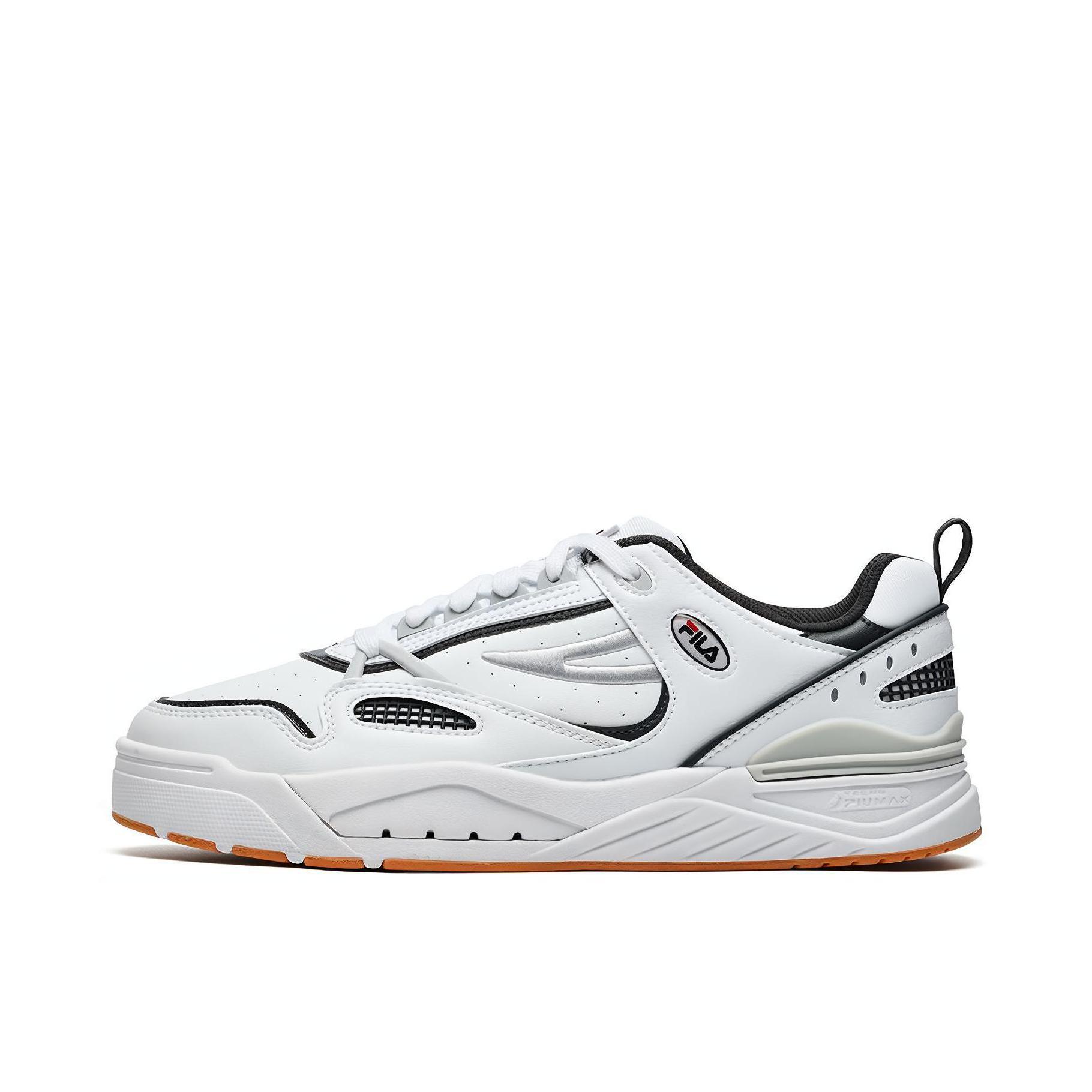 推荐商品：FILA/斐乐 Slam 时尚百搭 复古 舒适减震 防滑耐磨 轻便透气 运动休闲鞋 白色/阴影灰