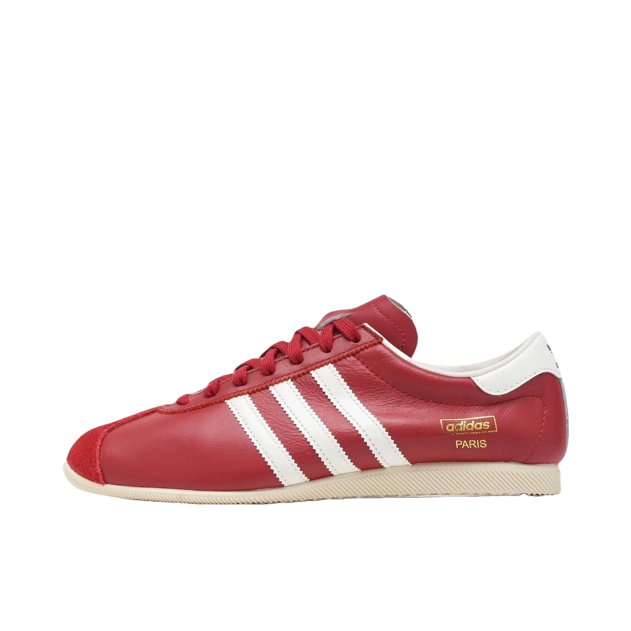 推荐商品：adidas Originals Paris 板鞋 简约舒适百搭贴合德训鞋 红色