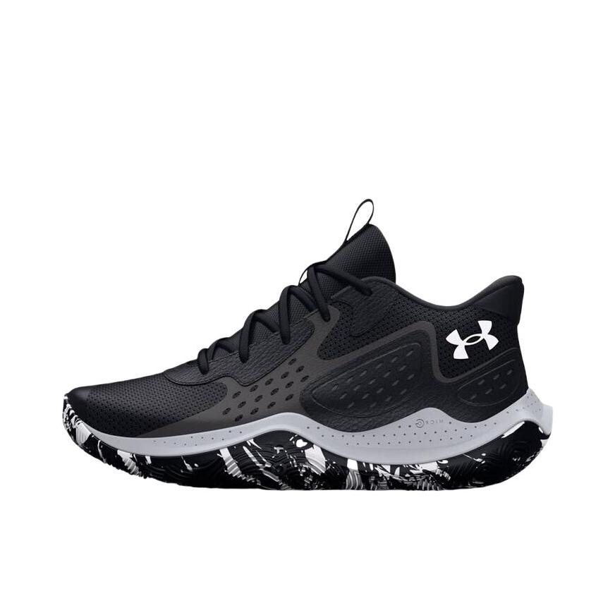 推荐商品：Under Armour/安德玛 Jet '23 防滑耐磨 缓震 网面透气 简约时尚 舒适回弹 高包裹 圆头 篮球鞋 3026634 黑色/灰色