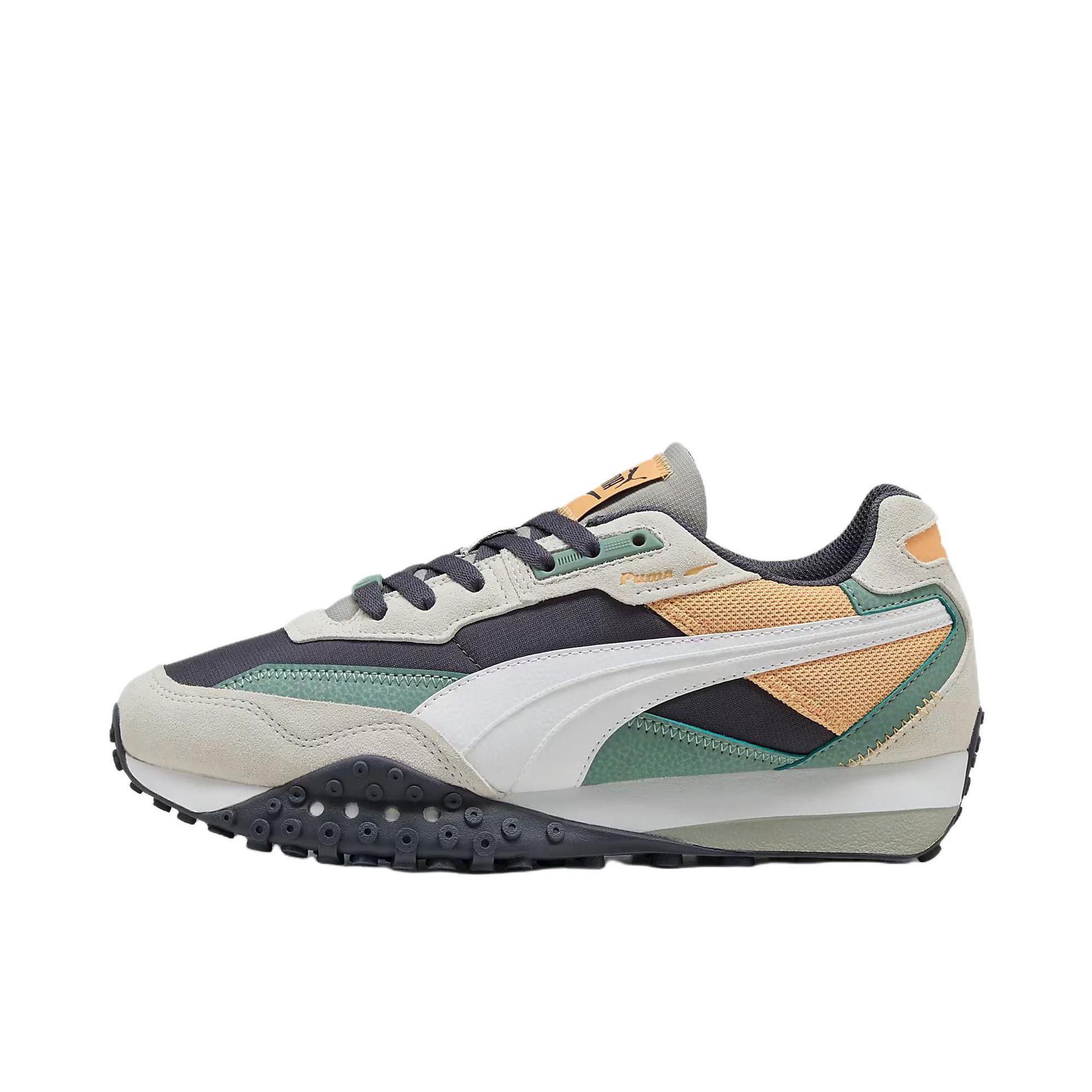 推荐商品：Puma/彪马 Blktop Rider 运动休闲鞋 防滑耐磨舒适百搭复古轻便透气 灰色/绿色
