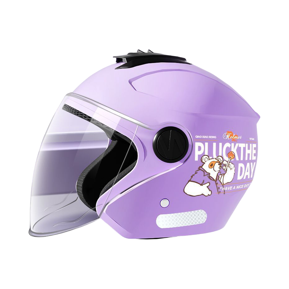 推荐商品：巧小熊 3C认证 新国标 半盔 ABS+EPS 舒适透气 轻量化 电动车头盔