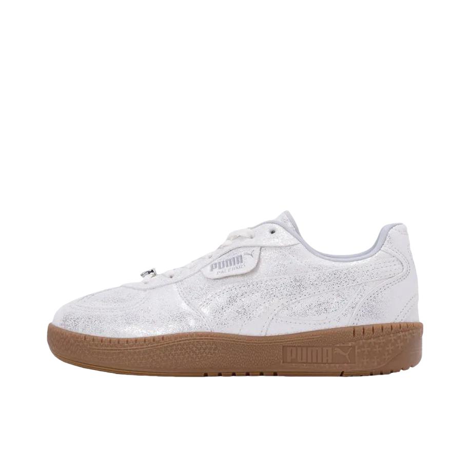 推荐商品：Puma/彪马 Palermo Moda Elevated Wns 运动休闲鞋 防滑耐磨舒适平底奶油感增高薄底 Ameri联名/女款/珍珠白/棕色