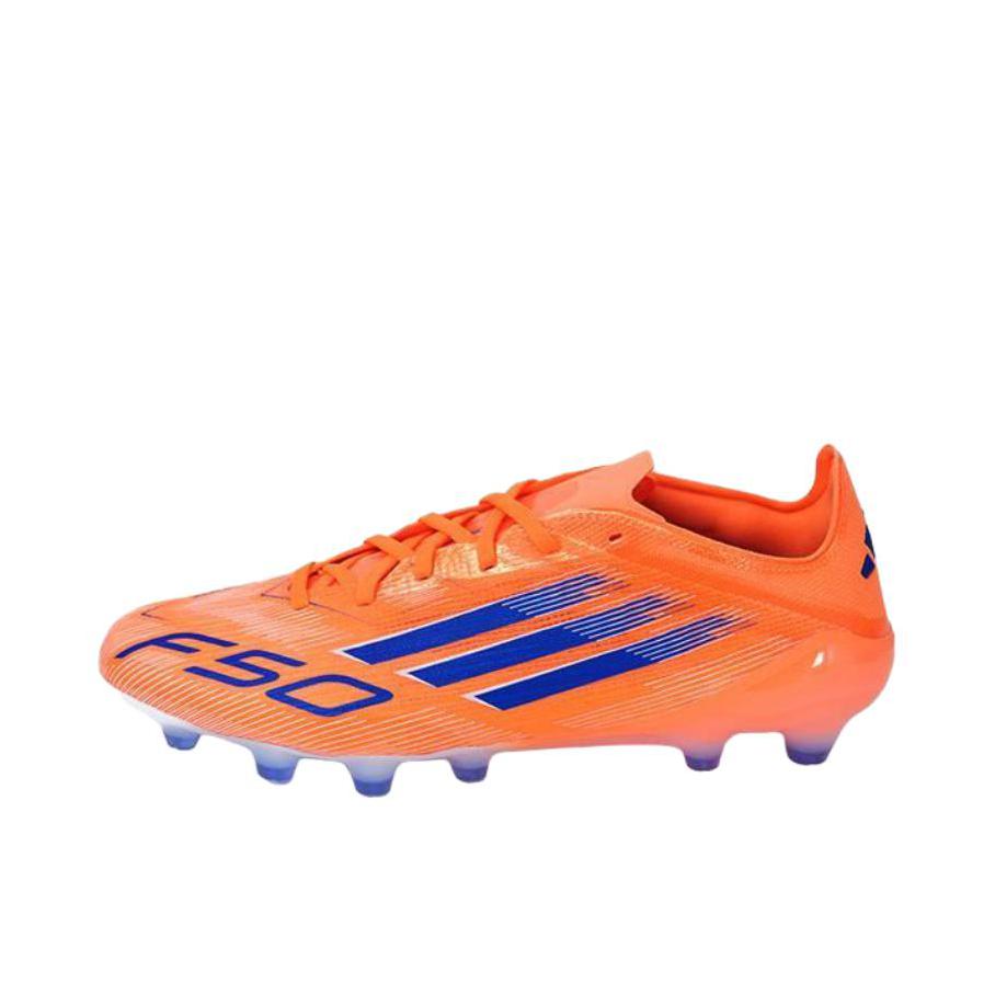 推荐商品：adidas F50 PRO HG/AG 次顶级 胶质混钉 人造草地 舒适百搭 足球鞋 橙色 