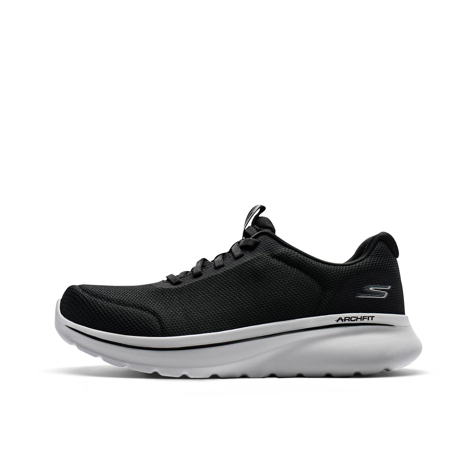 推荐商品：Skechers/斯凯奇 Go Walk Arch Fit 跑鞋 缓震休闲轻便透气回弹软底 闪穿 黑色/灰色