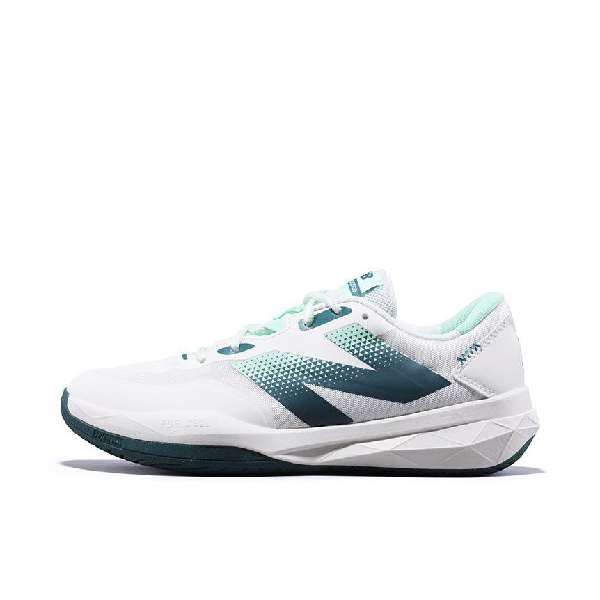 推荐商品：New Balance FuelCell 796 v4 网球鞋 透气耐磨低帮厚底 B宽/女款/白色/绿色
