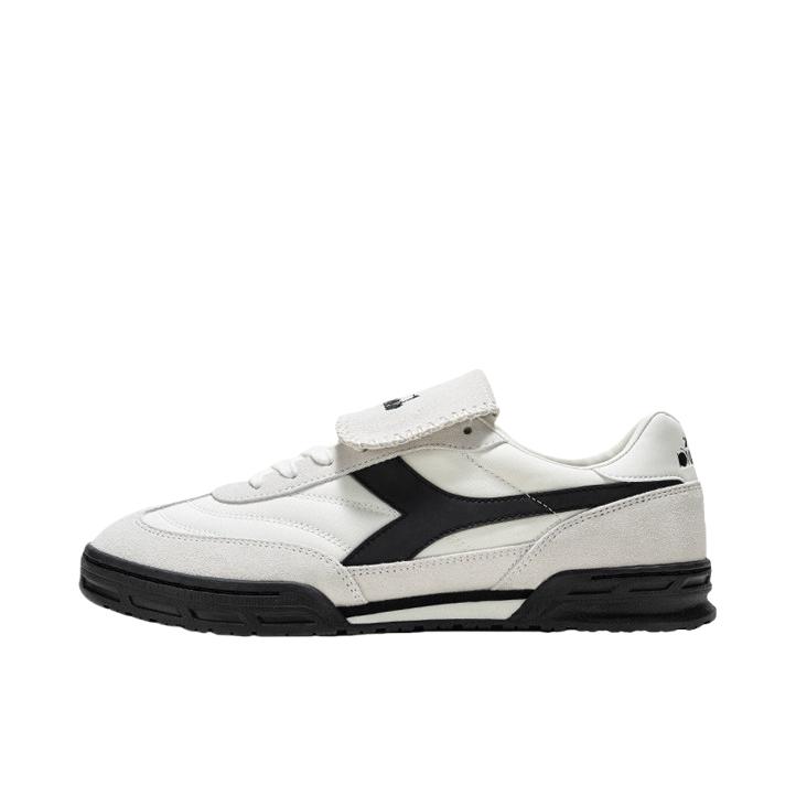 推荐商品：Diadora CHANT 运动休闲鞋 复古低帮百搭皮革 雪白色/锆石黑