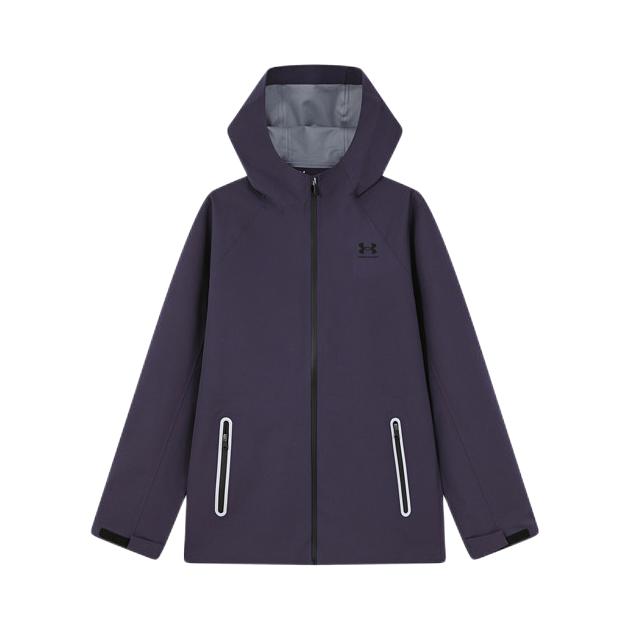 推荐商品：Under Armour/安德玛童装 防水防风连帽夹克 中大童 253322830 微风紫