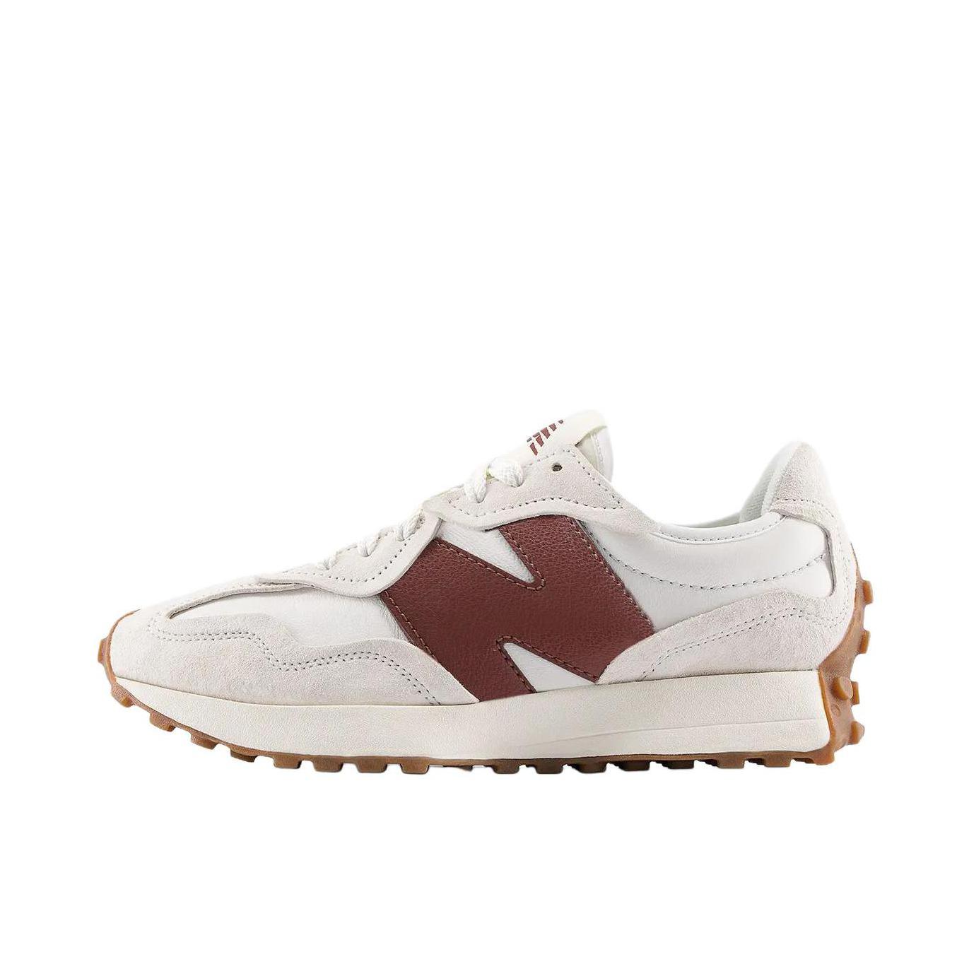推荐商品：【IU同款】 New Balance 327 跑鞋 舒适复古防滑耐磨休闲透气减震拼接运动防水织物慢跑圆头 米色/红色