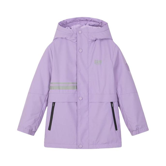 推荐商品：souhait/水孩儿童装 三防加厚保暖冲锋衣 中大童 深紫
