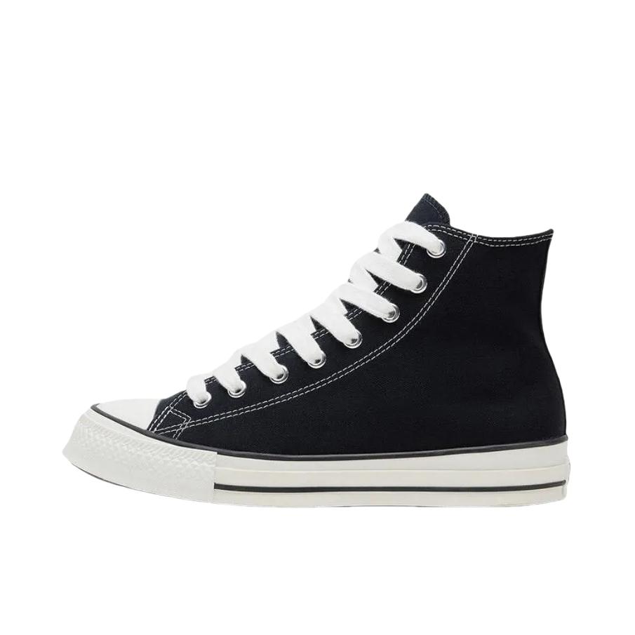 推荐商品：Converse/匡威 Chuck Taylor All Star 帆布鞋 常青款轻便防滑耐磨百搭复古圆头减震贴合高帮 墨黑色/帆白色
