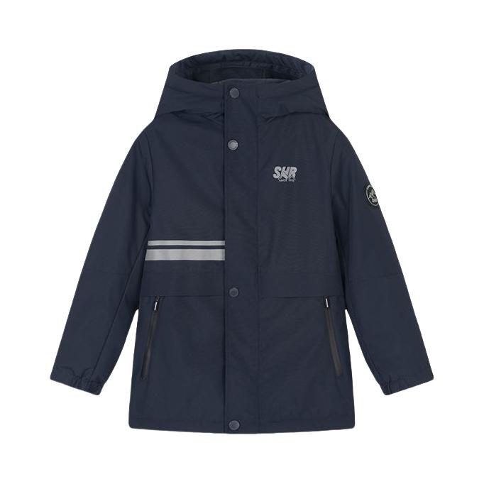 推荐商品：souhait/水孩儿童装 三防加厚保暖冲锋衣 中大童 藏蓝