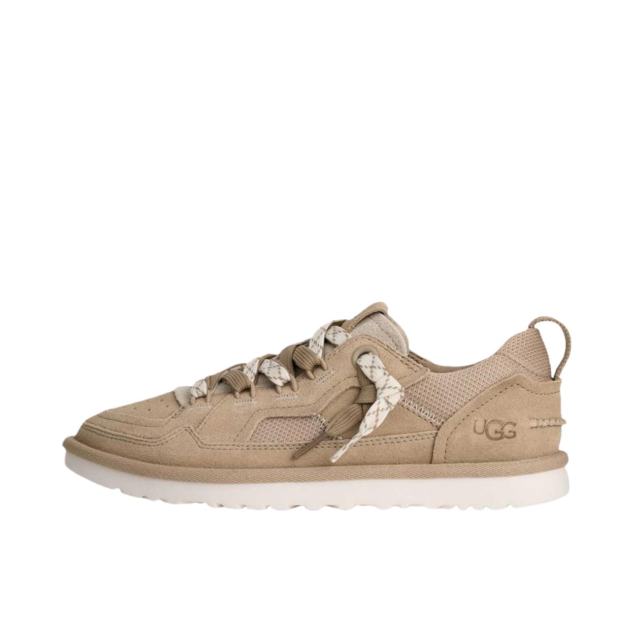 推荐商品：UGG Low Profile Sneaker 运动休闲鞋 复古低帮平跟牛剖层革圆头 荠菜籽色 