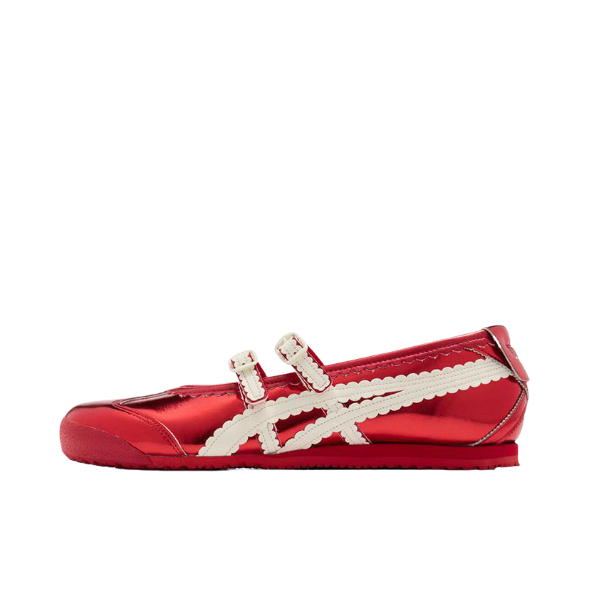 推荐商品：Onitsuka Tiger 鬼塚虎 MEXICO 66 TGRS 防滑 透气 轻便 低帮 芭蕾风 运动休闲鞋 红色 