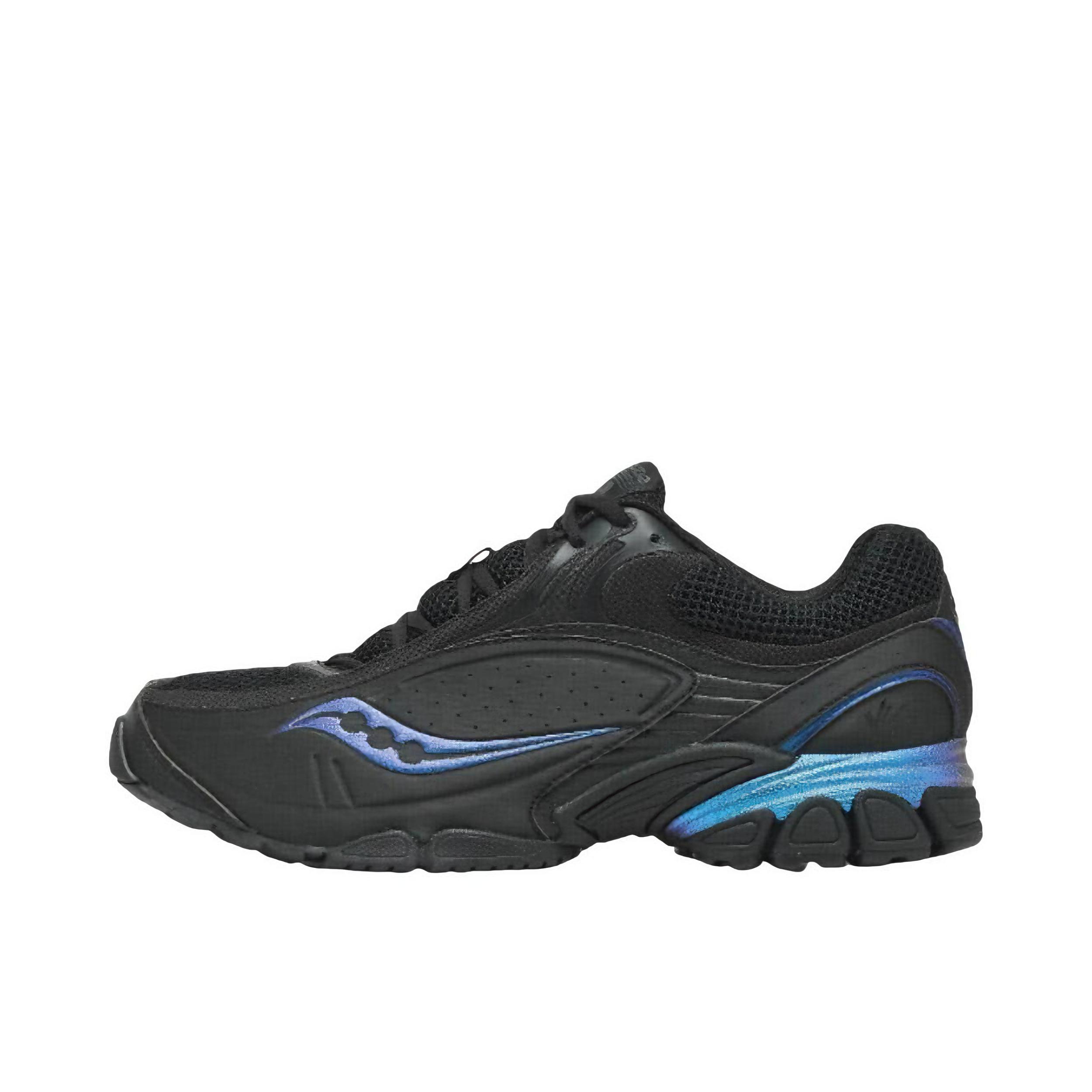 推荐商品：Saucony/索康尼 Progrid V2 Night Sky 跑鞋 舒适防滑耐磨休闲 黑色/蓝色