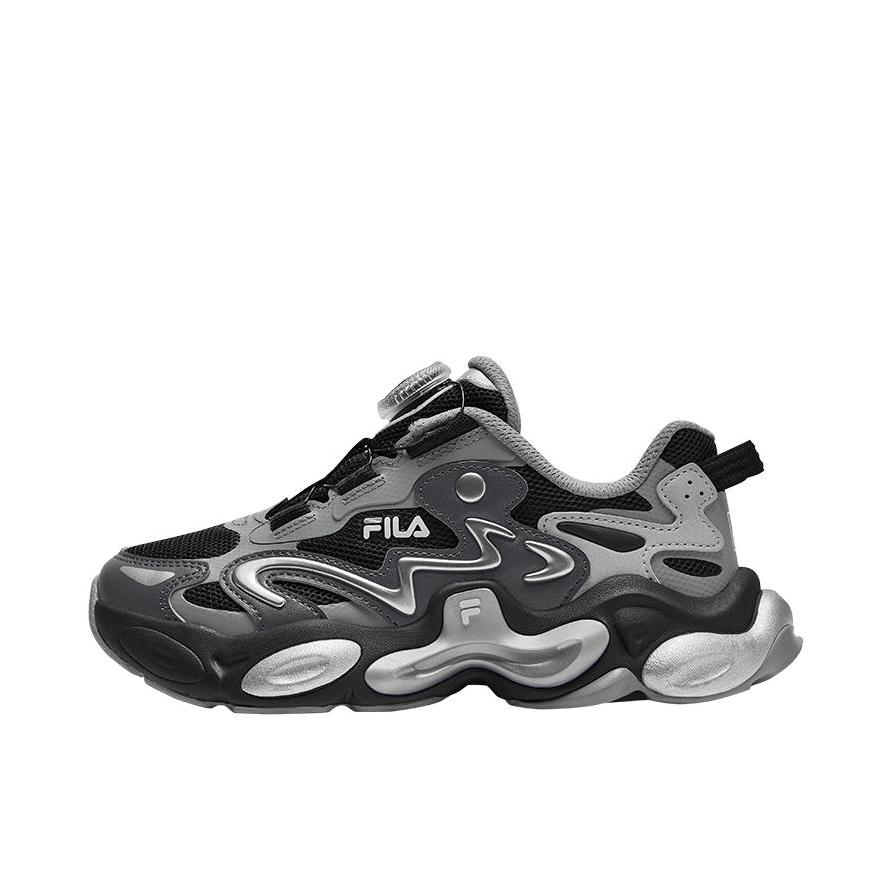 推荐商品：FILA/斐乐 ARTIST AMBER 6 琥珀鞋 运动鞋儿童 旋钮网面防滑减震 大童/黑色/城堡灰