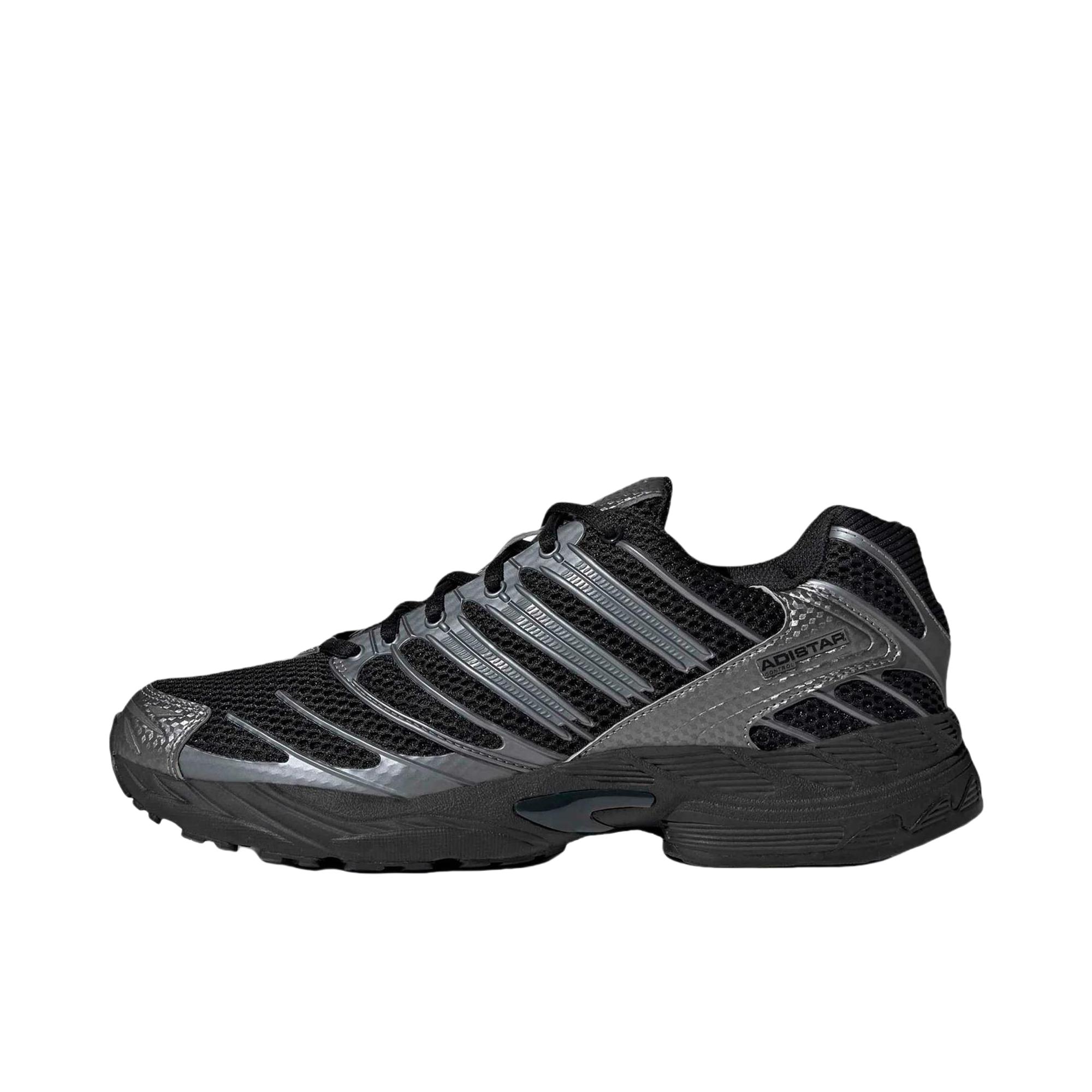 推荐商品：adidas Adistar Control 3 跑鞋 厚底橡胶圆头系带贴合网面 黑色