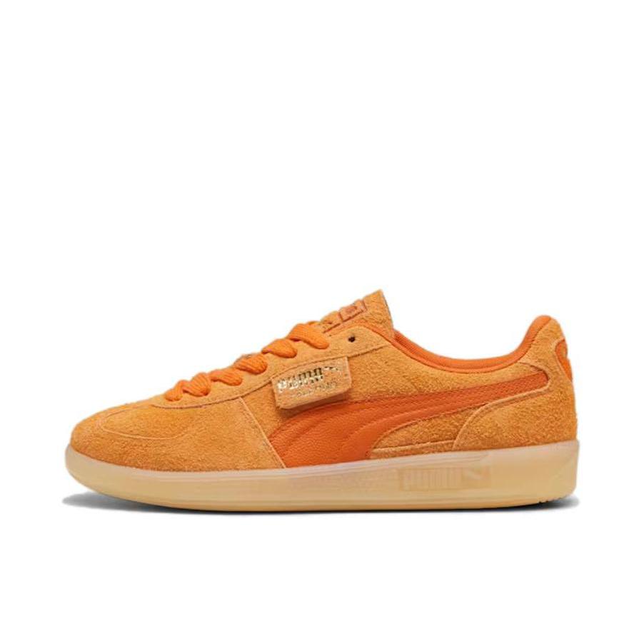 推荐商品：【朴彩英同款】 Puma/彪马 Palermo T头鞋 德训鞋 薄底鞋 板鞋 牛皮防滑耐磨舒适减震时尚复古 橙色/黄色