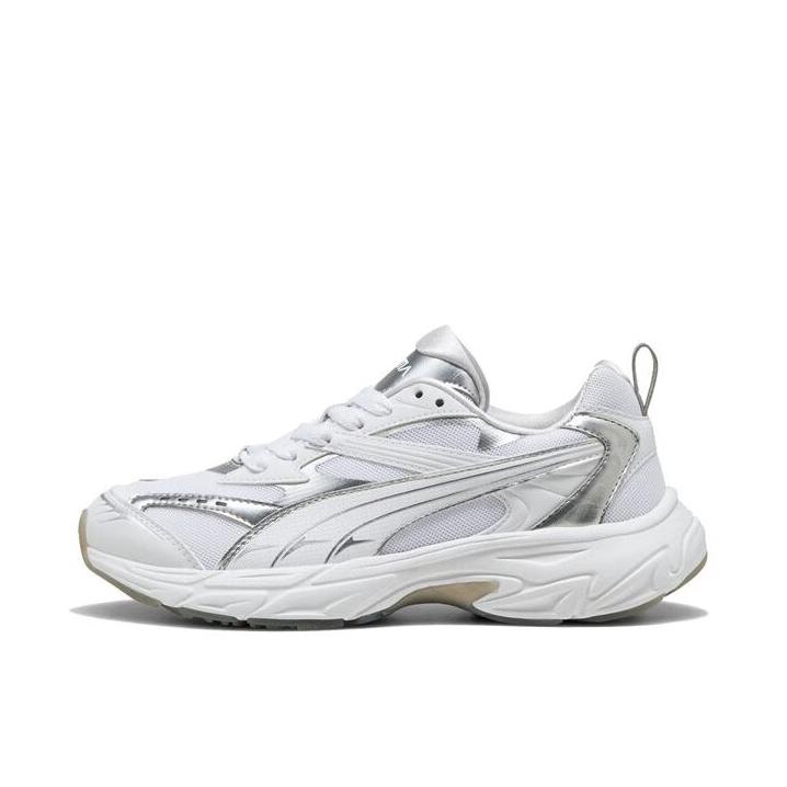 推荐商品：Puma/彪马 Morphic 运动休闲鞋 防滑耐磨轻便网面透气舒适百搭复古圆头 女款/白色/银色