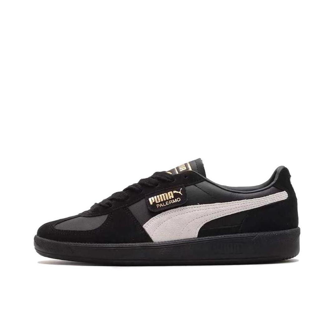 推荐商品：【朴彩英同款】 Puma/彪马 Palermo T头鞋 德训鞋 薄底鞋 板鞋 牛皮防滑耐磨舒适减震时尚复古 低帮/黑色