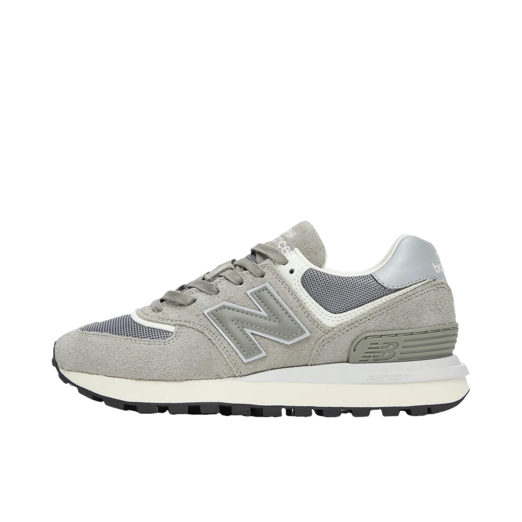 推荐商品：New Balance 574 运动休闲鞋 阿甘鞋 经典复古防滑耐磨缓震舒适透气时尚百搭轻便 D宽/灰色/乳白色