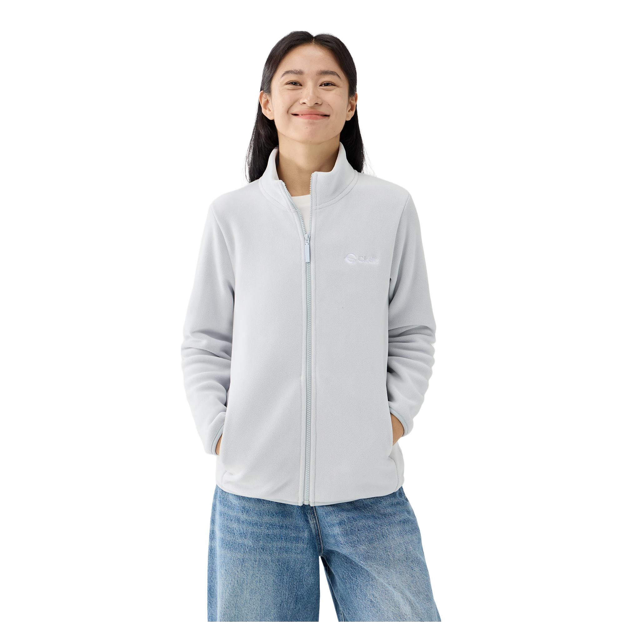 推荐商品：ckdh 防风防静电拉链抓绒衣 女装 YLR-24920B 普鲁士蓝