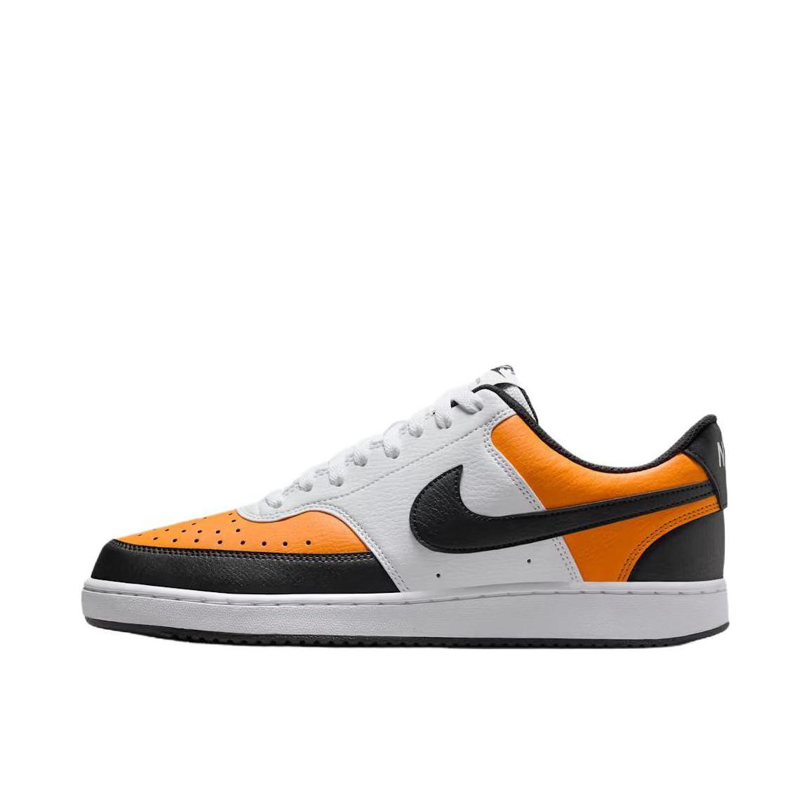 推荐商品：Nike Court Vision 板鞋 复古缓震抓地防滑轻便 海星橙/白色/黑色