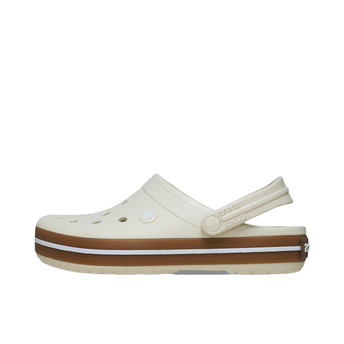 推荐商品：Crocs/卡骆驰 Crocband Clog 卡骆班 防滑耐磨 圆头 轻便透气 包头沙滩 一脚蹬 户外 洞洞鞋 穿孔 凉鞋 米色