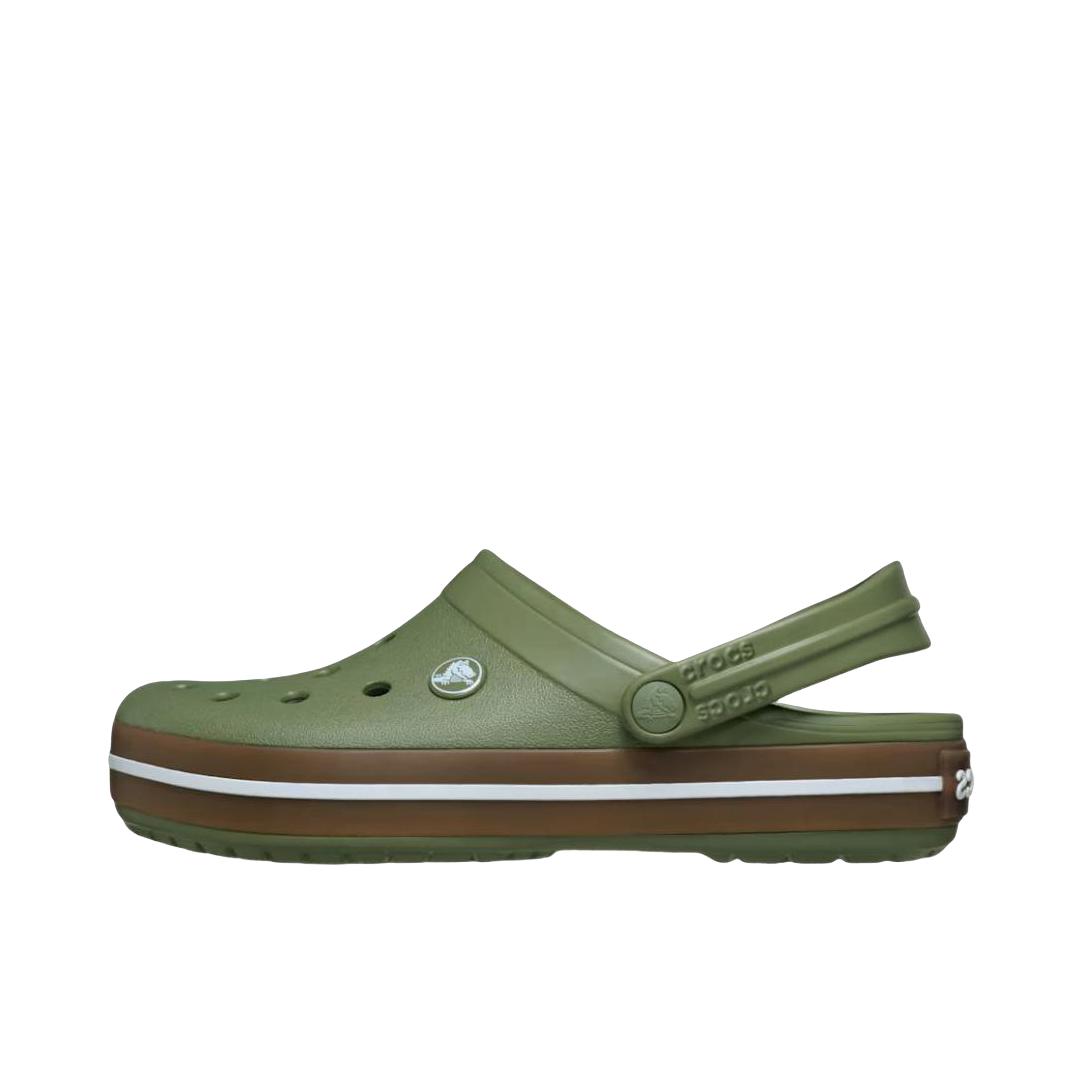 推荐商品：Crocs/卡骆驰 Crocband Clog 卡骆班 防滑耐磨 圆头 轻便透气 包头沙滩 一脚蹬 户外 洞洞鞋 穿孔 凉鞋 绿色 