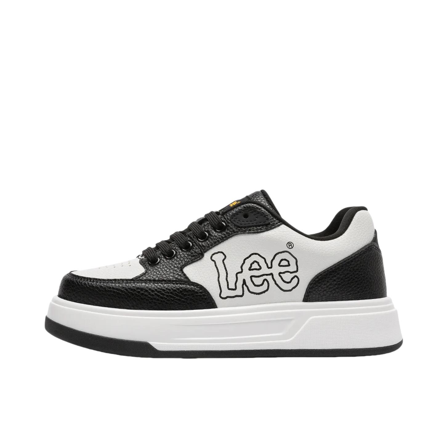 推荐商品：Lee 板鞋 百搭休闲厚底增高小白鞋 L253UB559 黑色